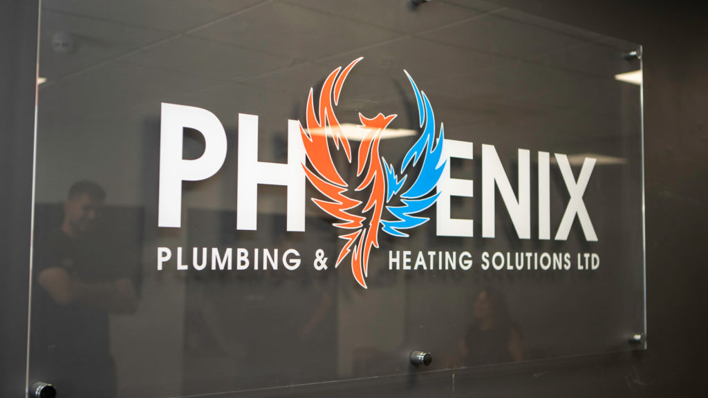 The Phoenix Logo in their office.